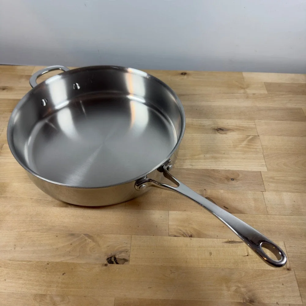 Kirkland Signature 5.5 QT Stainless Steel Saute Pan Made in Italy NSF 12 inch